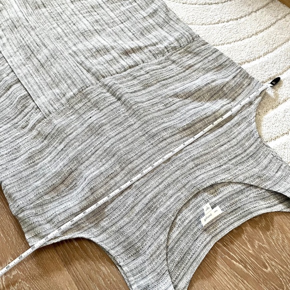 J. Jill Pure Jill Linen Faux Wrap Shift Dress Gray Lagenlook Sleeveless Size L - Picture 9 of 10